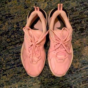 Nike M2K Tekno leather and neoprene sneakers